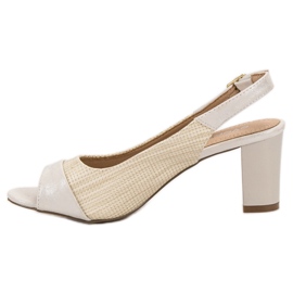 Evento Elegante beige Sandalen 1