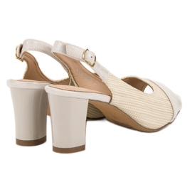 Evento Elegante beige Sandalen 2