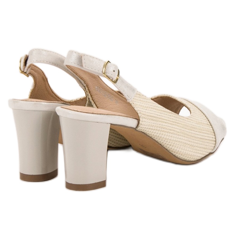 Evento Elegante beige Sandalen 2