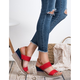 Goodin Rote Sandalen mehrfarbig 2