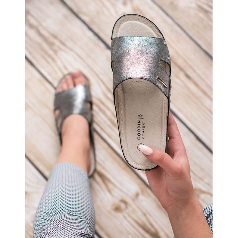 Goodin Bequeme Flip-Flops grau 2