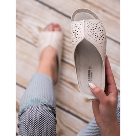 Goodin Durchbrochene Hausschuhe braun 2