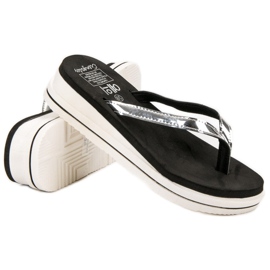 SHELOVET Keil-Flip-Flops grau 1