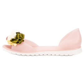 Ideal Shoes Meliski mit Blumen braun 2