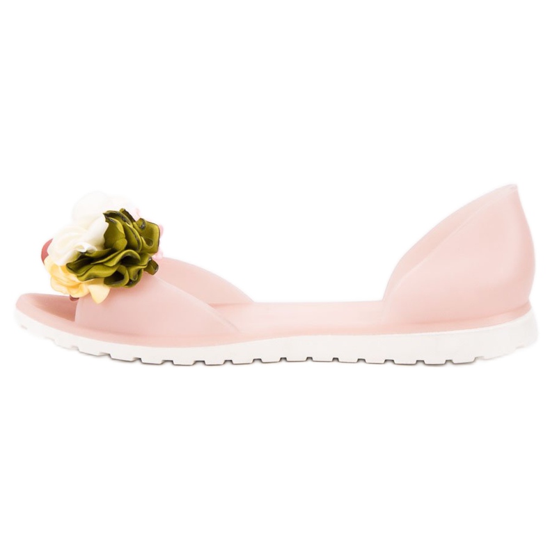 Ideal Shoes Meliski mit Blumen braun 2