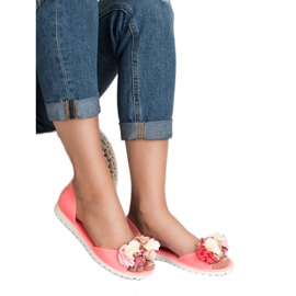 Ideal Shoes Meliski mit Blumen rosa 2