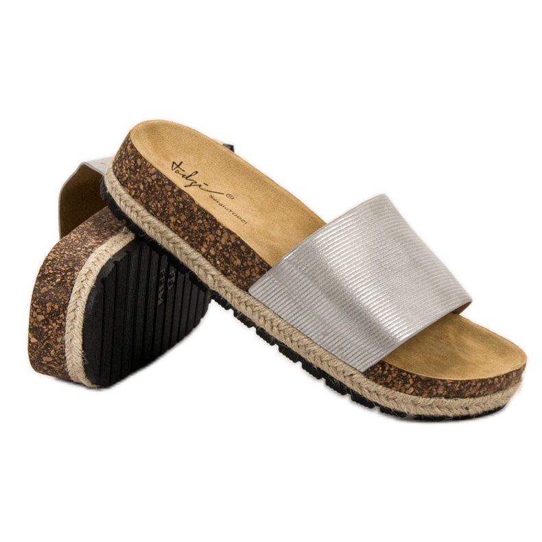 Sergio Todzi Bequeme Hausschuhe für Damen grau 1