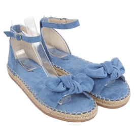 Blaue Espadrilles-Sandalen YJ-2M11-18 Blau 1
