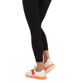 Orange und weiße Sportschuhe B-6851 Orange 1