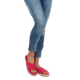 Fuchsia Espadrilles Sandalen YJ-2M12 Fuchsia rosa 1