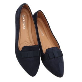 Damen Ballerinas marineblau 8F59 DK.BLUE 1