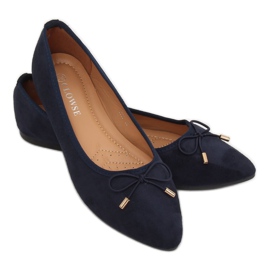 Ballerinas mit Mandelzehen marineblau 8F58 DK.BLUE 1