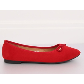 Ballerinas mit Mandelzehen rot 8F58 Red 1