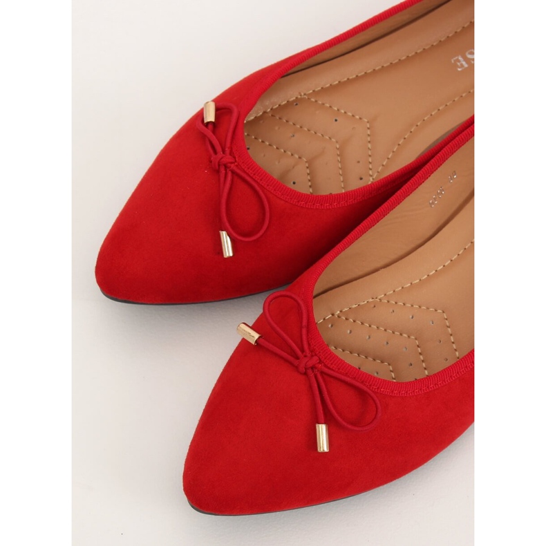 Ballerinas mit Mandelzehen rot 8F58 Red 2