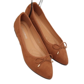 Ballerinas mit Mandel-Zehenkappe camel 8F58 Camel braun 1