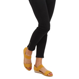 Gelbe Espadrilles-Sandalen 9R71 Gelb 1