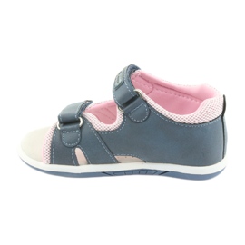 American Club DR20 Mädchensandalen aus Denim blau rosa 2