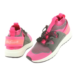 Befado Kinderschuhe 516X030 orange rosa grau 4