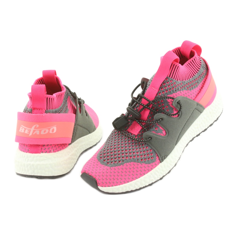 Befado Kinderschuhe 516X030 orange rosa grau 4
