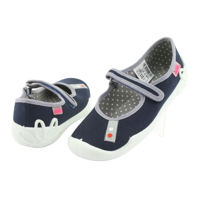 Befado marineblau Kinderschuhe 114Y317 navy blau 3