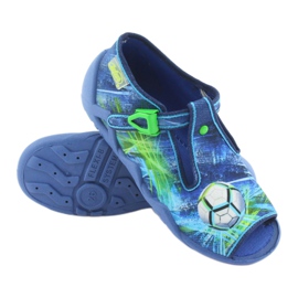 Befado Kinderschuhe 217P098 blau grün 3