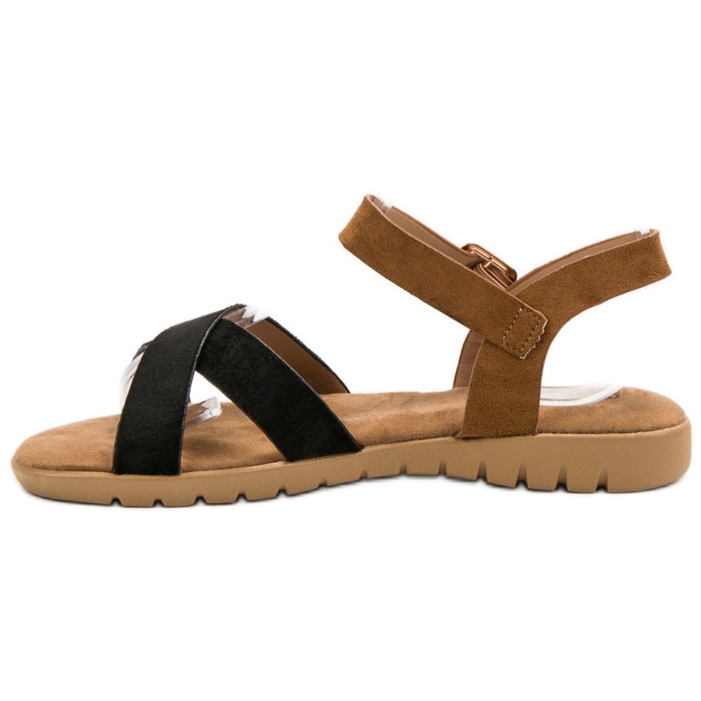 Primavera Wildleder Sandalen braun schwarz 2