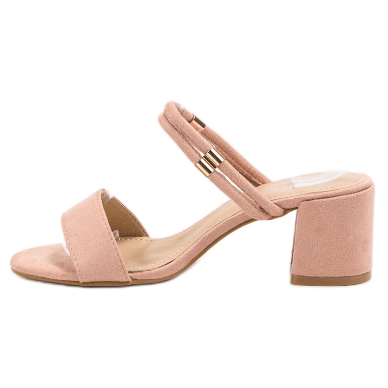 Fama Stilvolle Hausschuhe rosa 2