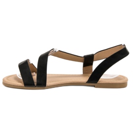 Primavera Flache Sandalen zum Hineinschlüpfen schwarz 1