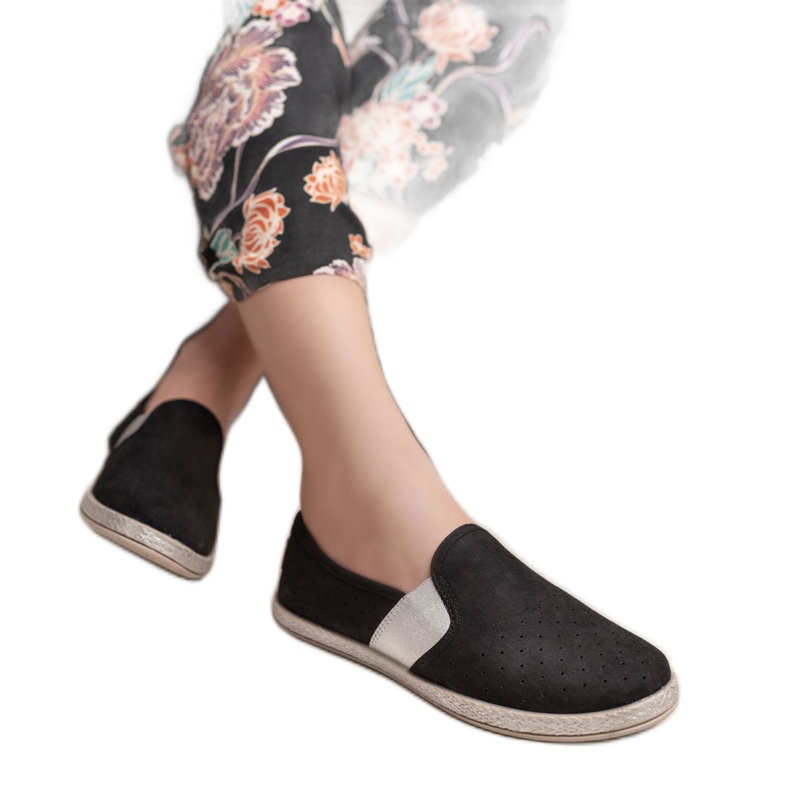 Mckeylor Slipper aus Wildleder schwarz 1