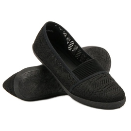 Mckeylor Ballerinas aus Textil schwarz 1