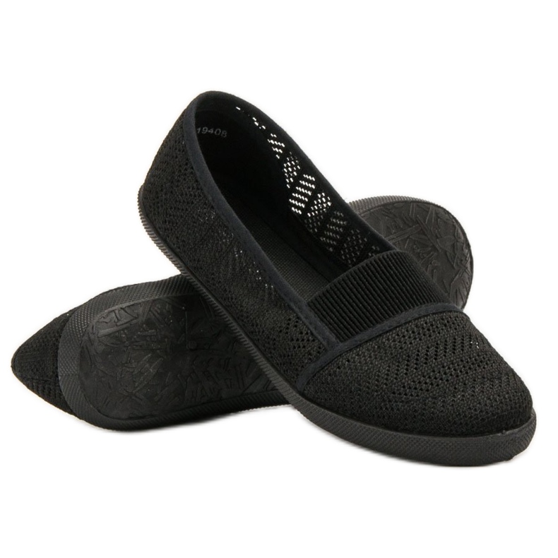 Mckeylor Ballerinas aus Textil schwarz 1