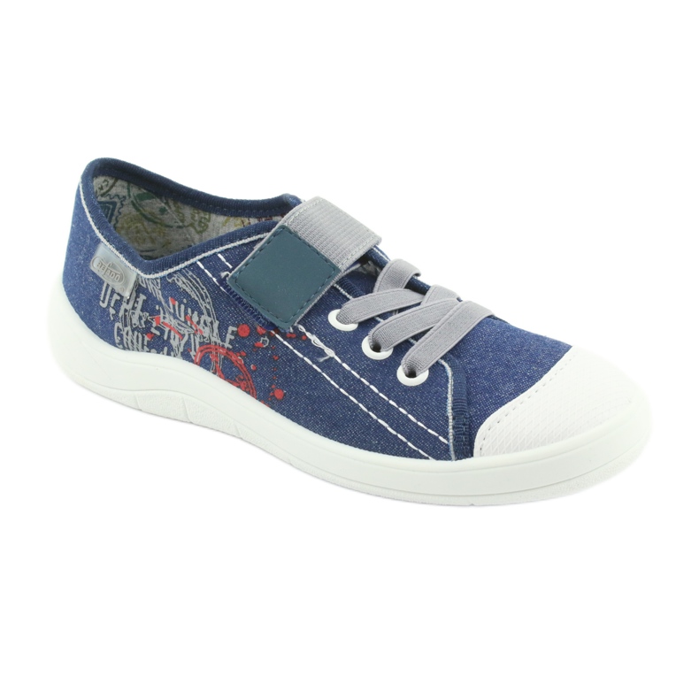 Befado Kinderschuhe 251Y116 weiß navy blau 1