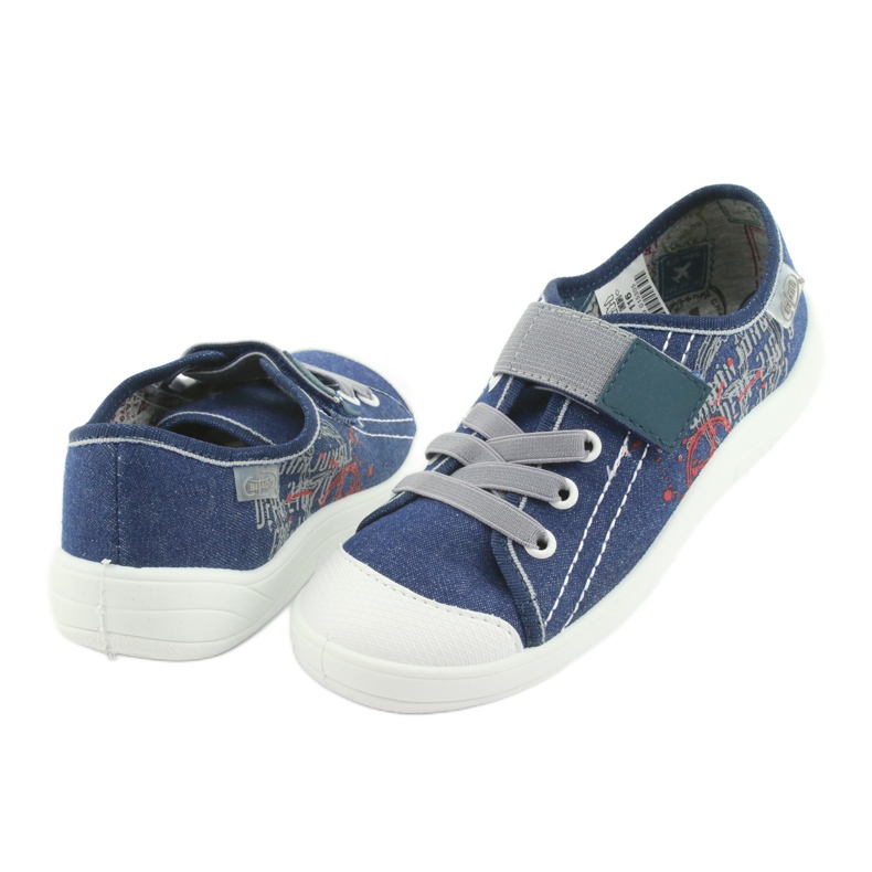 Befado Kinderschuhe 251Y116 weiß marineblau 3