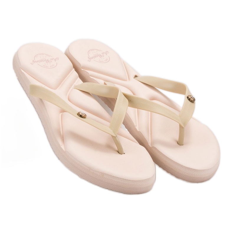 Ax Boxing Flip-Flops am Strand beige 1