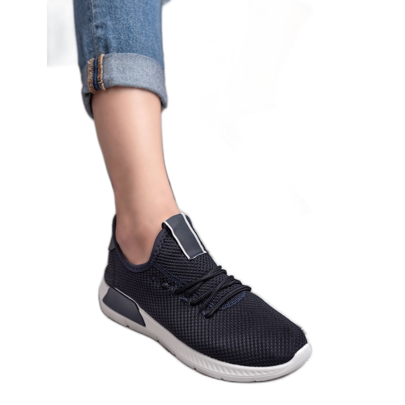 SHELOVET Slip-On-Schuhe für Damen navy blau blau 1