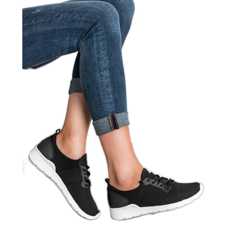 SHELOVET Sportschuhe zum Hineinschlüpfen schwarz 2