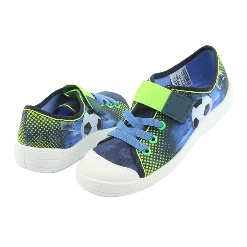 Befado Kinderschuhe 251Y121 marineblau blau grün 3