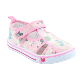 American Club Amerikanische Schuhe Kinderschuhe Klett-Leder-Innensohle weiß blau rosa grün 1