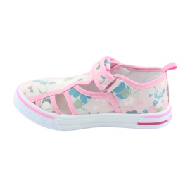 American Club Amerikanische Schuhe Kinderschuhe Klett-Leder-Innensohle weiß blau rosa grün 2