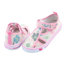 American Club Amerikanische Schuhe Kinderschuhe Klett-Leder-Innensohle weiß blau rosa grün 4