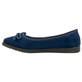Comer Ballerinas aus Wildleder blau 1