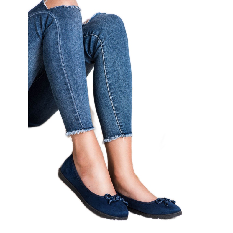 Comer Ballerinas aus Wildleder blau 2