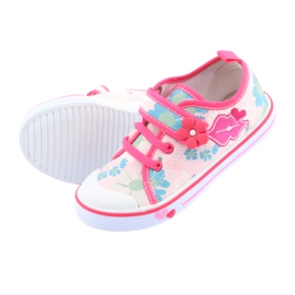 American Club Sneakers Mouth Einlegesohle aus amerikanischem Leder weiß braun rosa 5