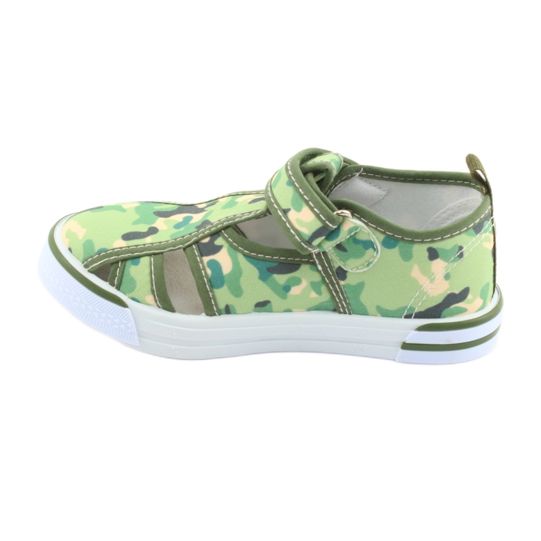 American Club Kinderschuhe mit Klettverschluss grün camo TEN 27/19 braun grau 2
