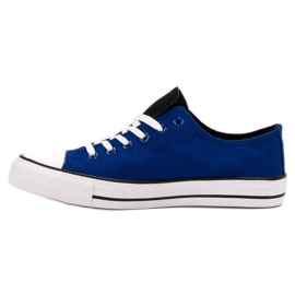 SHELOVET Niedrige Turnschuhe blau 1