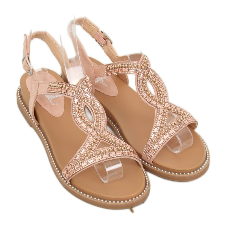 Sandalen verziert mit rosa LC-802 Pink 1