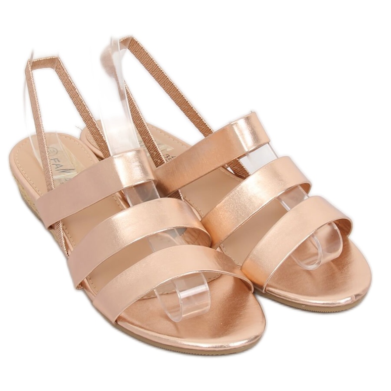 Espadrilles-Sandalen Champagner SM007 Champagner rosa 1