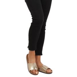 Goldene Hausschuhe für Damen PK44491 Gold 1