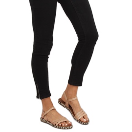 Damen Sandalen Champagner M531 Champagne mehrfarbig rosa 1