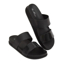 Schwarze Damen Hausschuhe TS-23 Schwarz 1